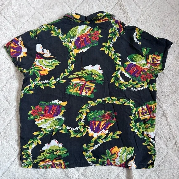Patagonia Pataloha | Vintage Hawaiian Shirt Aloha Shirt Women's Hale'iwa Size 10 - Picture 2 of 7